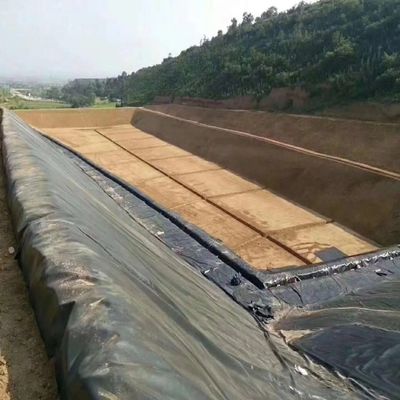 1.5mm ομαλή μαύρη HDPE γεωμεμβράνη για εξωτερικό περιβάλλον