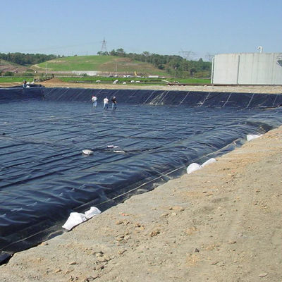 1.5mm ομαλή μαύρη HDPE γεωμεμβράνη για εξωτερικό περιβάλλον