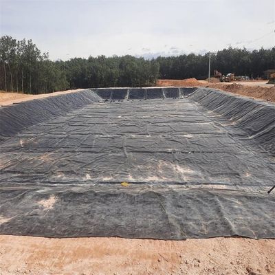 Εξωτερική μεμβράνη πλαστικού φύλλου HDPE για δεξαμενή νερού και δεξαμενή ψαριών σε μαύρο χρώμα