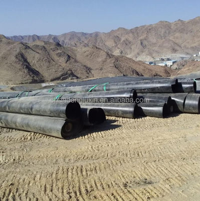 Μαύρη διπλή ομαλή επιφάνεια 0,5 mm HDPE γεωμεμβράνη για λεωφόρο λίμνη και φράγμα λίμνες ψαριών