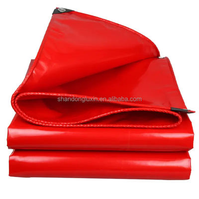 Καλυμμένα υφάσματα PVC Polyester Rolls Tarpaulin for Outdoor Awnings and Truck Covers Καλό