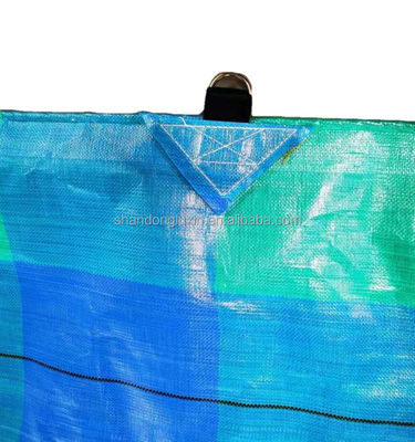 80gm-200gm Stripe Style Blue PE Tarpaulin Sheet για το 100% αδιάβροχο κάλυμμα στέγης