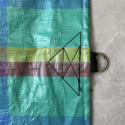 80gm-200gm Stripe Style Blue PE Tarpaulin Sheet για το 100% αδιάβροχο κάλυμμα στέγης