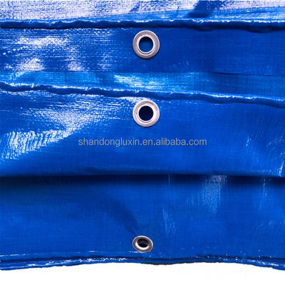 Στυλ Stripe 50gm Μπλε PE Tarpaulin για μακροχρόνια απόδοση