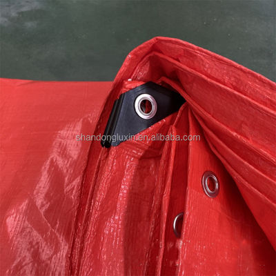 Κάλυψη οροφής βαρέα καθήκοντα Poly Tarp καλύπτει για φορτηγό Αδιάβροχο μπλε κάμπινγκ ηλιακή σκιά