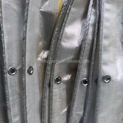 500D Stripe Style Double Blue/White/Black/Red PE Tarpaulin Cover Tarp για όλους τους σκοπούς